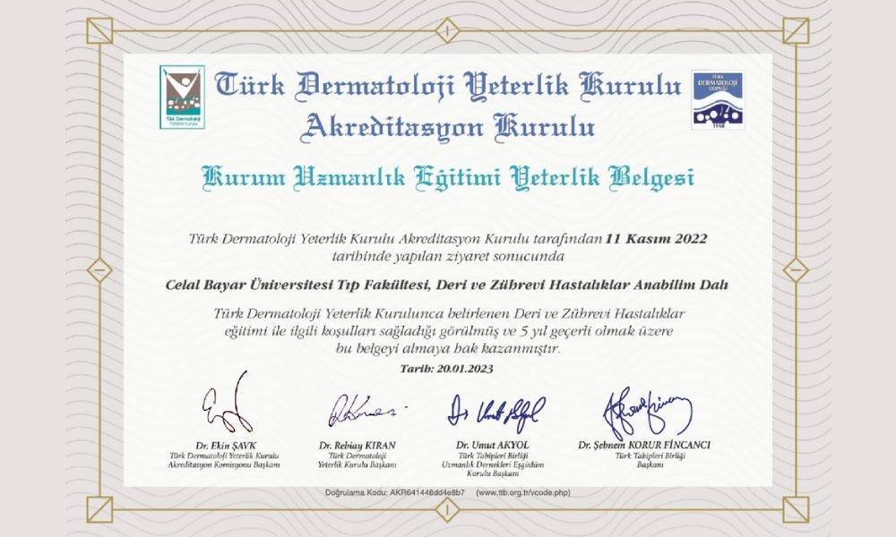 Türk Dermatoloji Yeterlik Kurulu